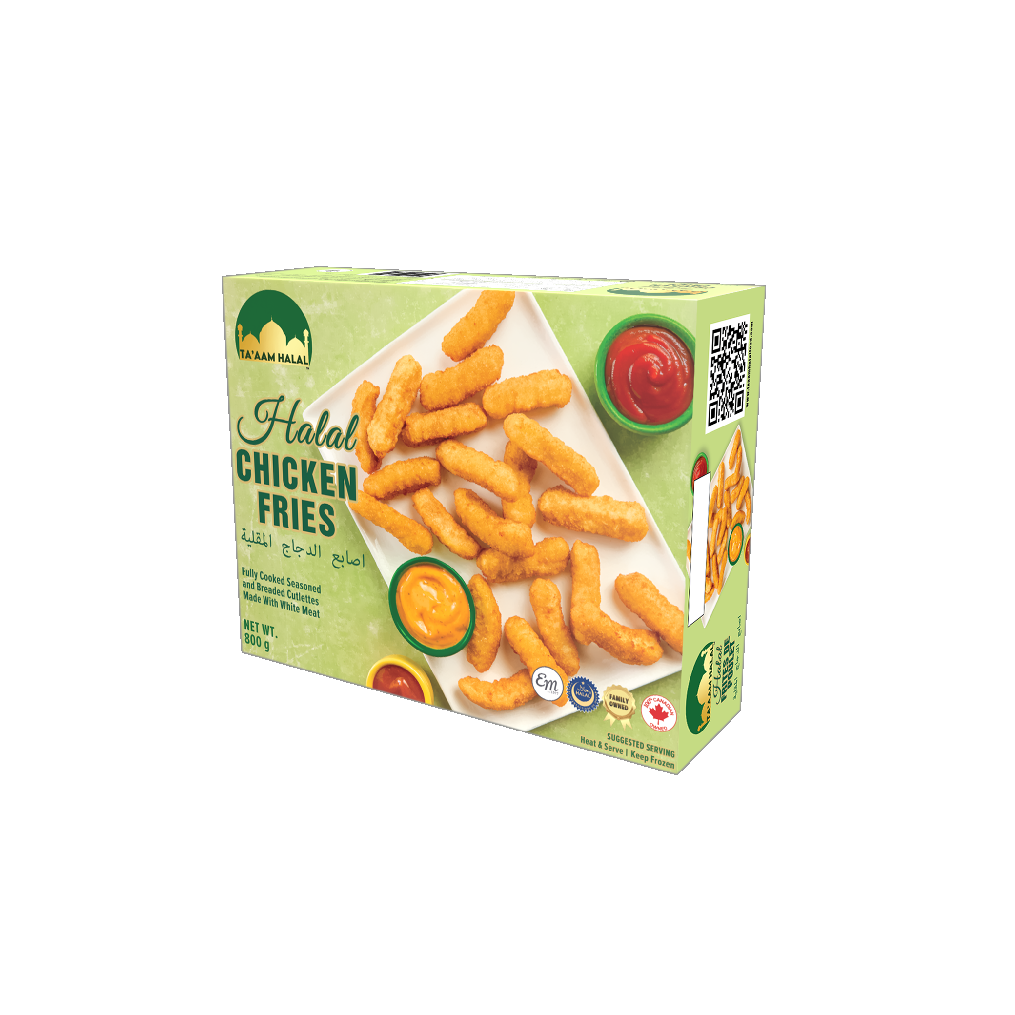 Ta’aam Halal Chicken Fries — left english