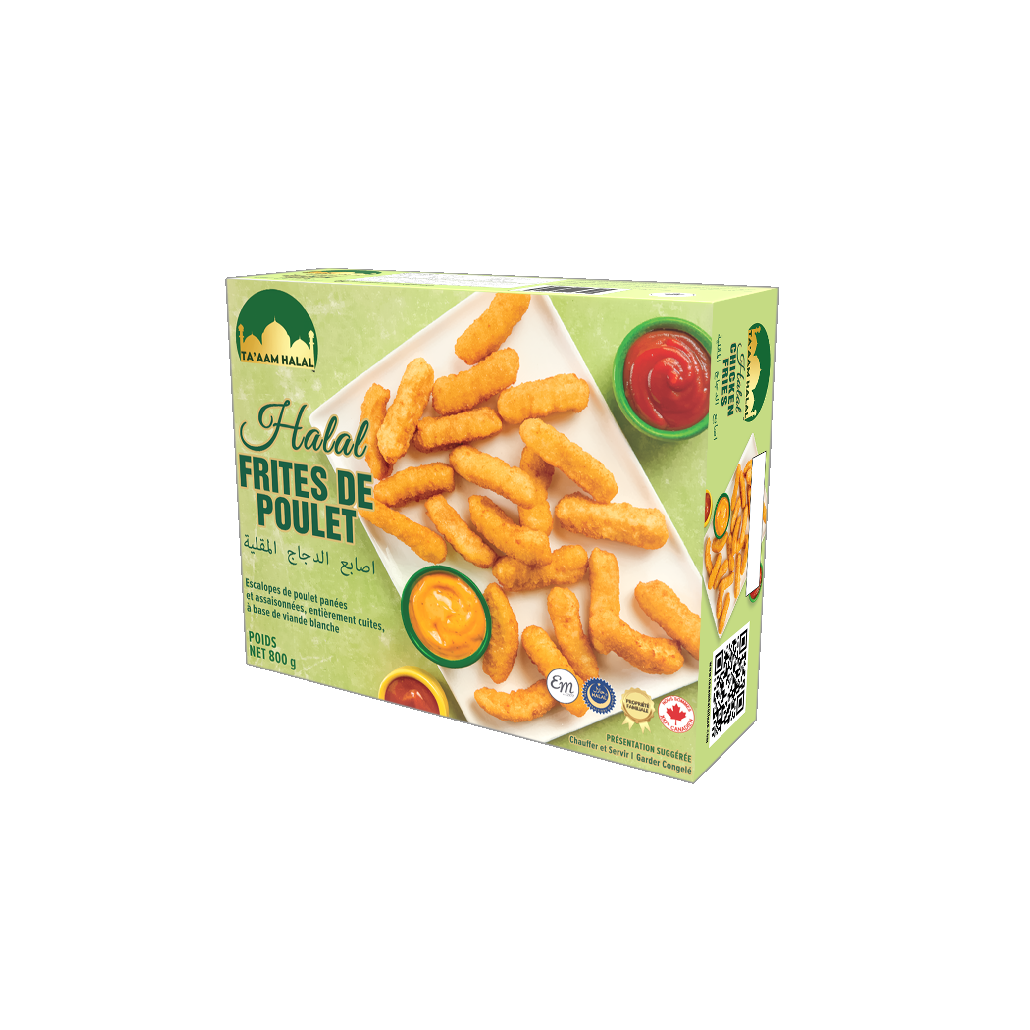Ta’aam Halal Chicken Fries — left french