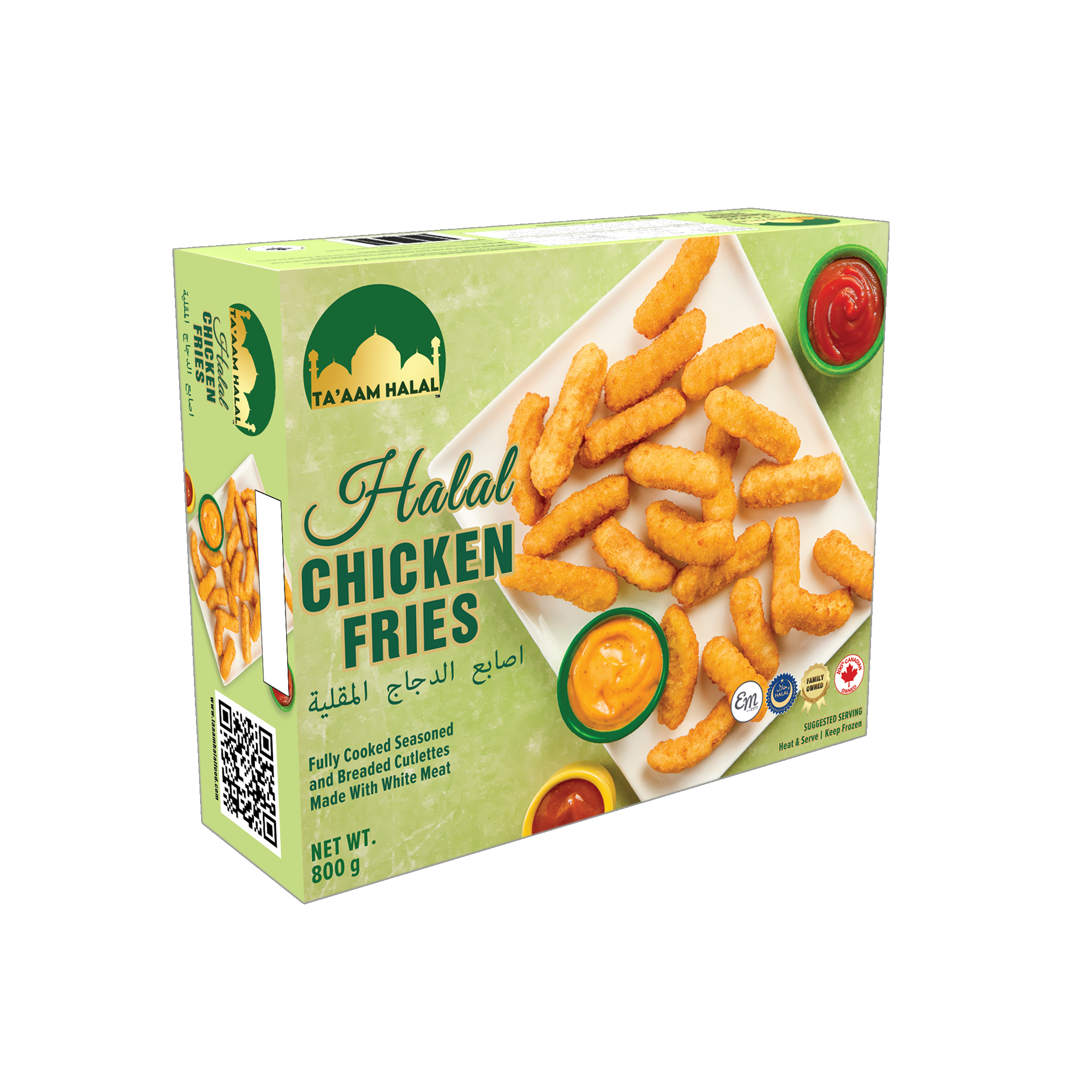 Ta’aam Halal Chicken Fries — right english