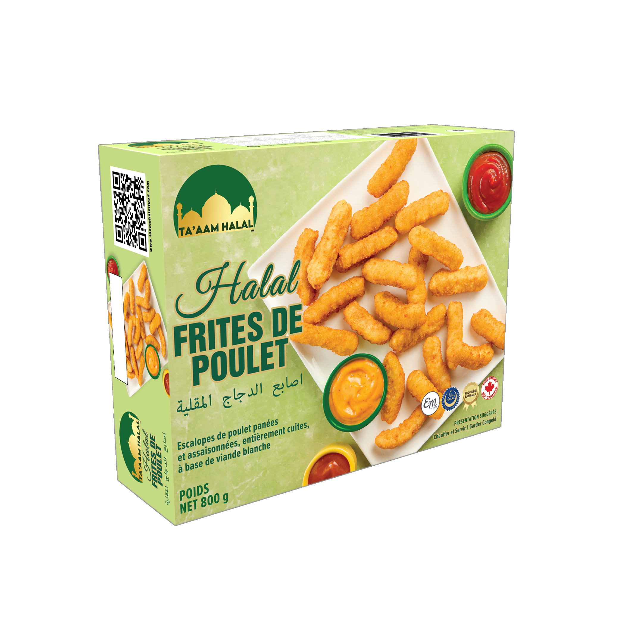 Ta’aam Halal Chicken Fries — right french