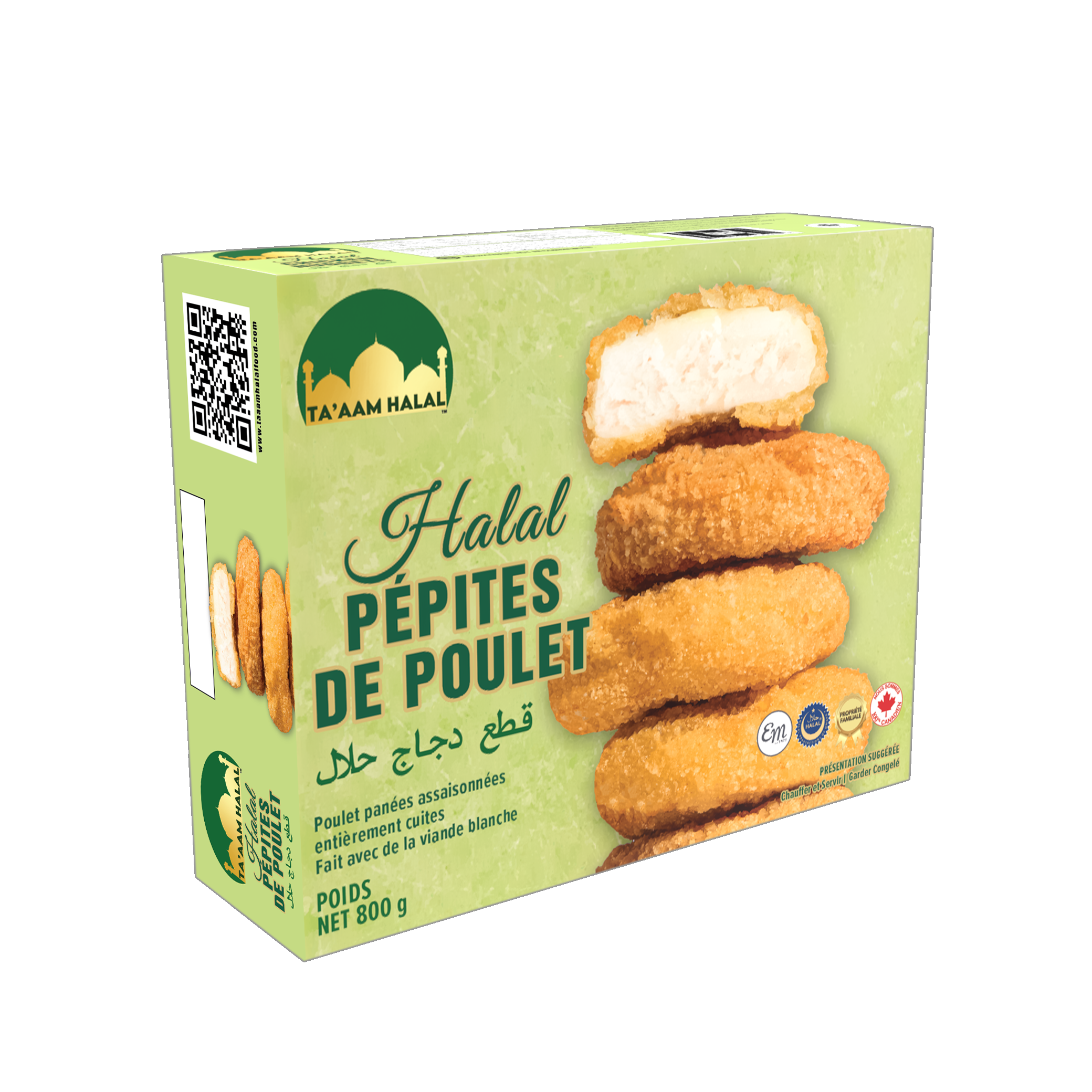 Ta’aam Halal Chicken Nuggets — right french