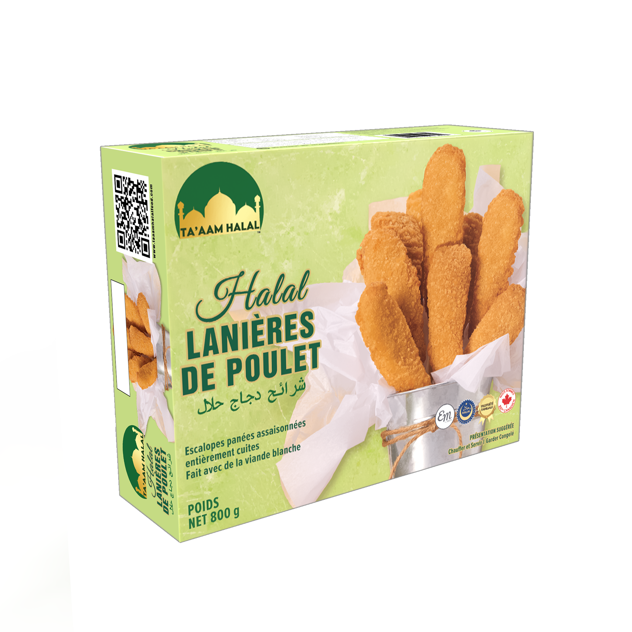 Ta’aam Halal Chicken Strips — right french