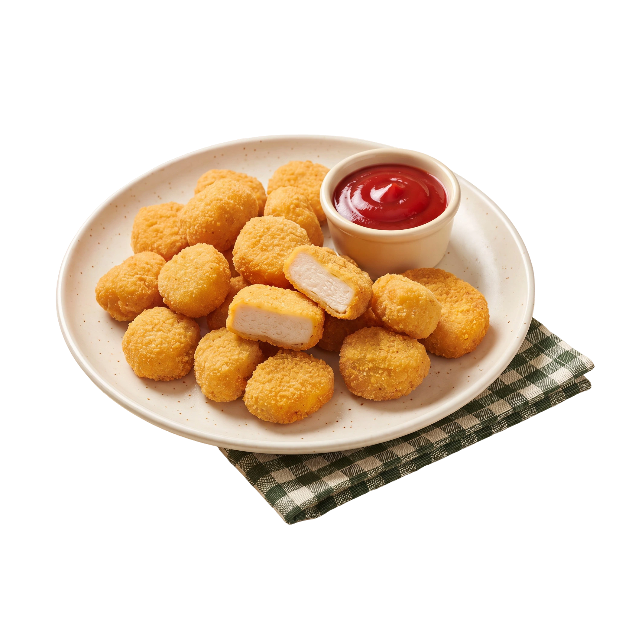 Popcorn Chicken serving suggestion