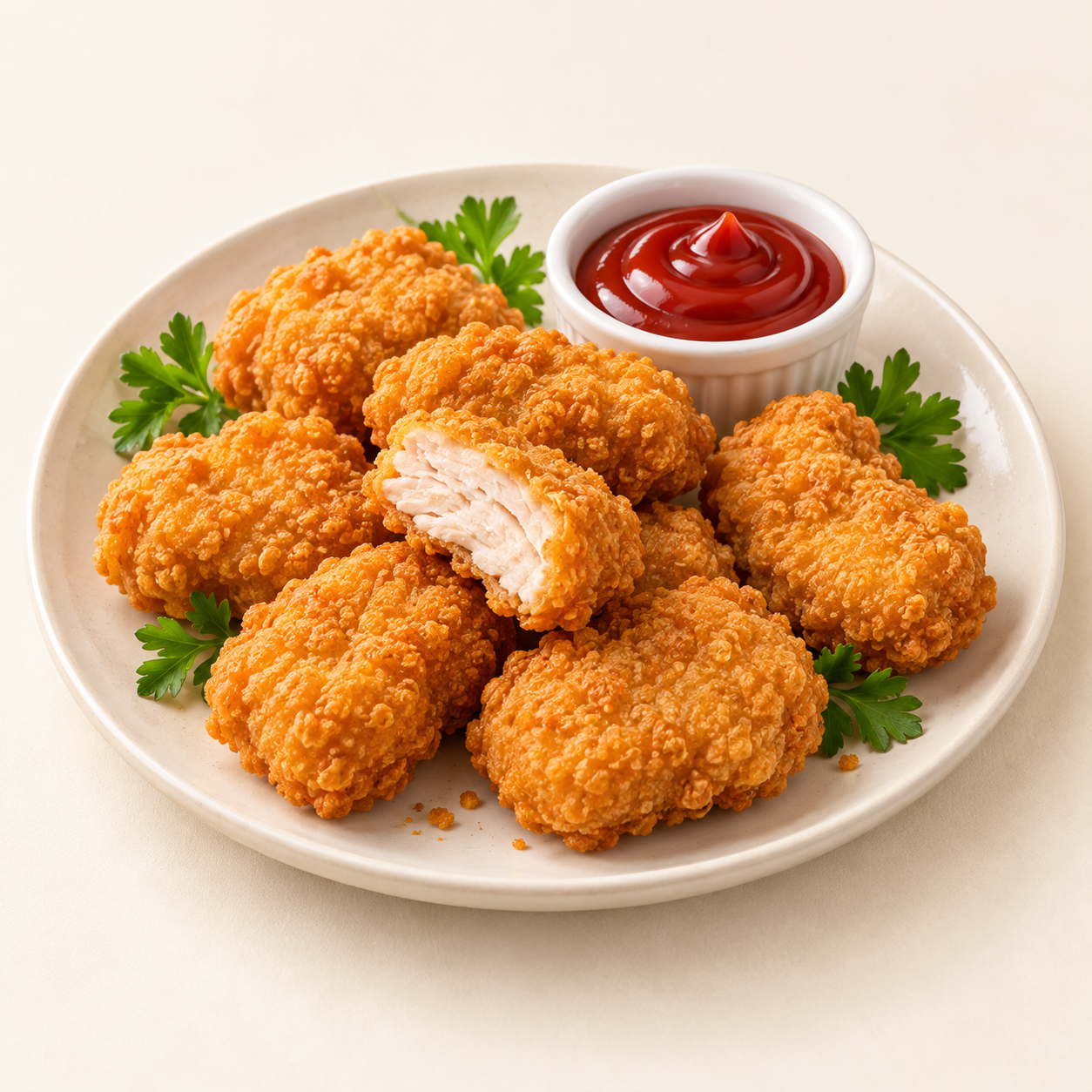 Chicken Nuggets serving suggestion